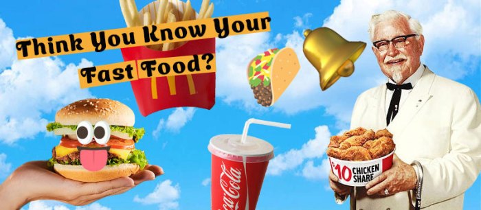 Fast food nutrition web quest