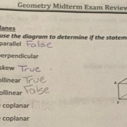 Geometry midterm exam review answers