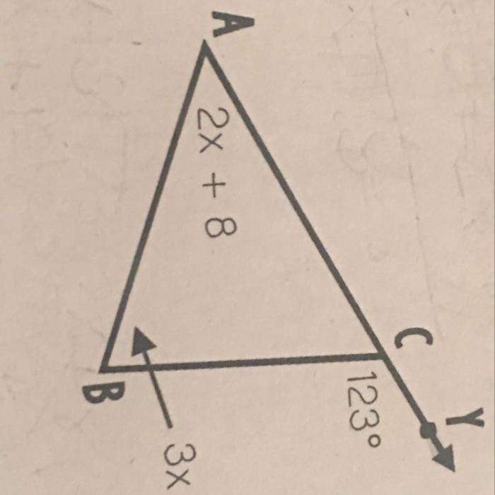 What is the value of x show your work